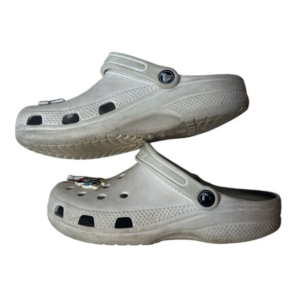 Crocs White with Mickey Mouse/Taylor Swift Design. Size 7. - Picture 2 of 5